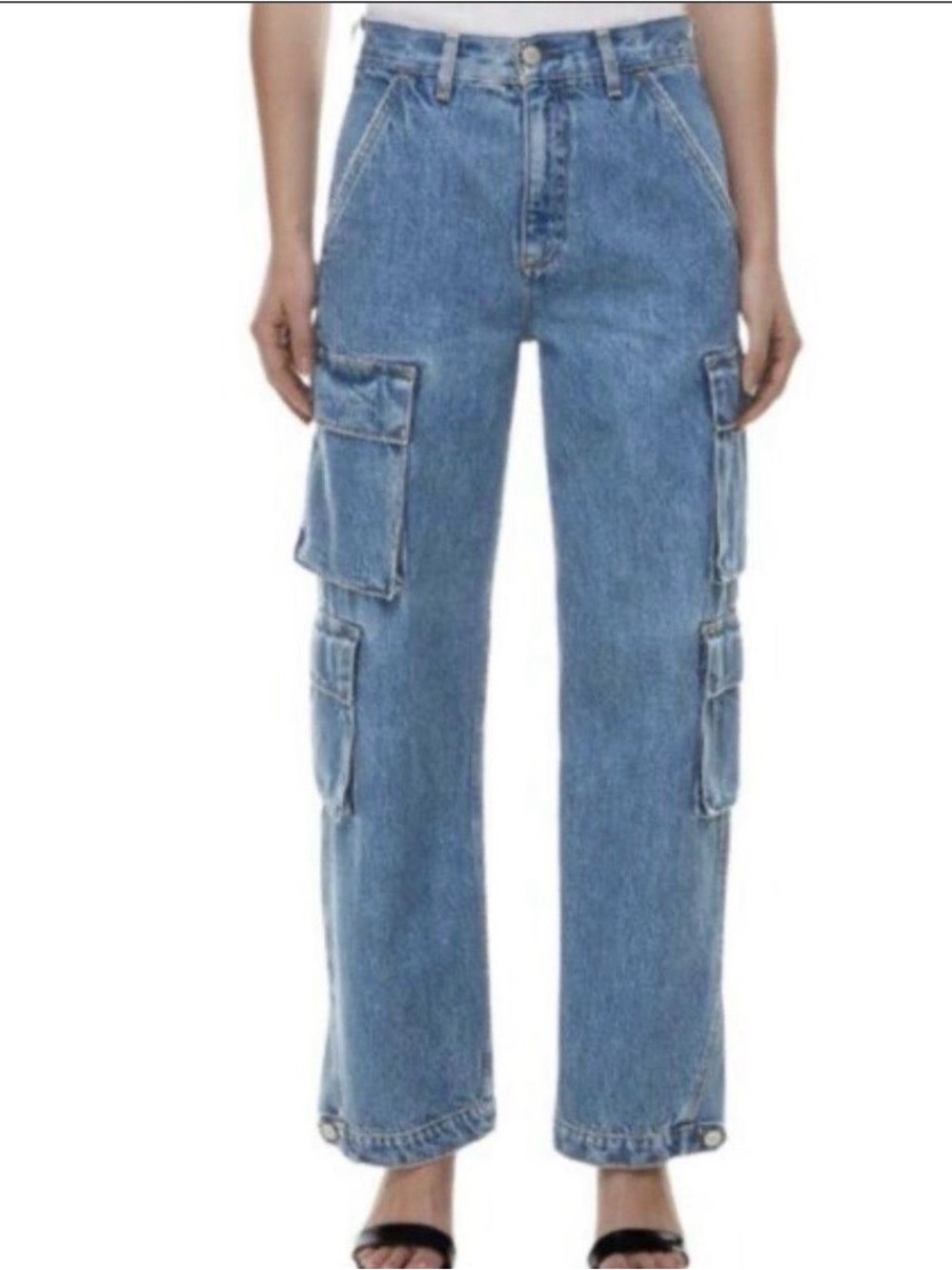 ✨SALE✨ Aritzia Millie Blue Cargo Jeans